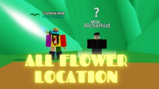 ALL FLOWERS LOCATION  HOW TO DO FLOWER QUEST  Blox Fruit [upl. by Odlabu]