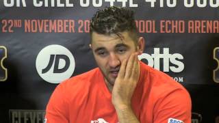 NATHAN CLEVERLY TALKS TO THE MEDIA AFTER HIS DEFEAT TO BITTER RIVAL TONY BELLEW CLEVERLY v BELLEW 2 [upl. by Alitha713]