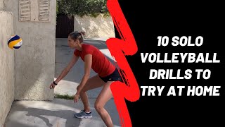 10 Solo Volleyball Drills To Try At Home [upl. by Noimad]