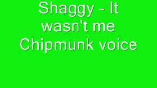 Shaggy  It wasnt me Chipmunk voice [upl. by Schulman760]