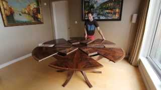 Expanding Circular Dining Table in Walnut [upl. by Nahtaj194]