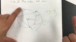 902 Central and inscribed angles [upl. by Yoc]