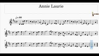 Annie LaurieViolin l Metronome 6080100120 BPM Honeyman Tutor l V4 Violin [upl. by Htehpaj679]