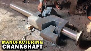 Machining process of Compressor Crankshaft with 100yrs old Technology [upl. by Neile]