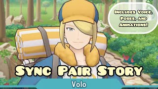 Volo Sync Pair Story amp Voice Poses and Animation  Pokémon Masters EX [upl. by Esinwahs]