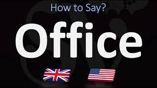 How to Pronounce Office 2 WAYS UKBritish Vs USAmerican English Pronunciation [upl. by Arihas106]