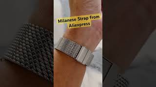 Awesome looking Milanese Strap from Aliexpress aliexpresshaul aliexpresswatch watchstrap [upl. by Arimas]