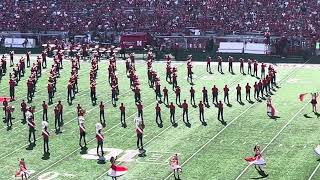 The Cornhusker Marching Band Olympics Halftime 83124 CMB GBR [upl. by Alad]