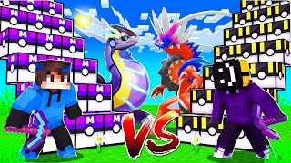 Lucky Block STAIRCASE RACE in Minecraft Pixelmon [upl. by Asilahs129]