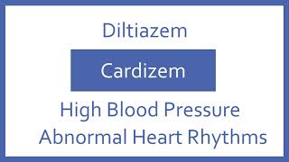 Diltiazem Pronunciation  Generic Name Brand Name Indication Top 200 Drugs PTCB PTCE NCLEX Test [upl. by Boor]