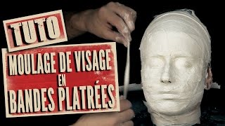 Tuto Comment faire un moulage de visage en bandes platrées [upl. by Anihpesoj]