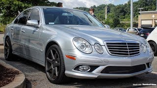 Mercedes E550 with Muffler Delete Tunnel Runs [upl. by Fiorenza]