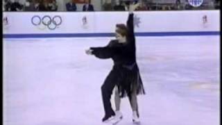 Marina KlimovaSergei Ponomarenko Compulsory Dance 1992 Winter Olympics [upl. by Oibesue152]