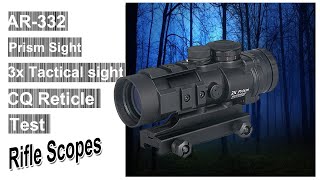 AR 332 Prism Sight 3X Tactical Red Dot Sight Rifle Scope with the NEW Ballistic CQ Reticle [upl. by Lemmie975]