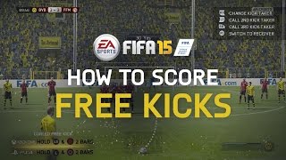 FIFA 15 Tutorial How To Score Free Kicks [upl. by Ennagroeg]