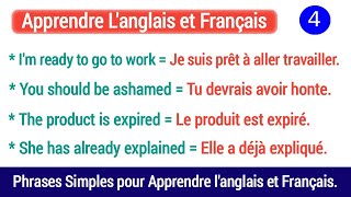 Phrases Simples Pour Apprendre langlais et Français  Partie  4  Easy Sentences To Learn French 🔥 [upl. by Sewoll]