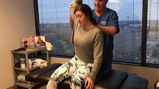 High School Softball Players First Chiropractic Adjustment At Advanced Chiropractic Relief [upl. by Nue]