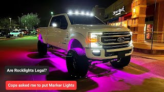 All Lighting Mods on F250 Superduty  Marker LightsRock Lights  Mictuning and Cab Over America [upl. by Tristas]