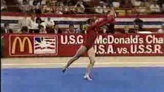 Svetlana Boginskaya Floor Exercise 1987 [upl. by Lucier286]