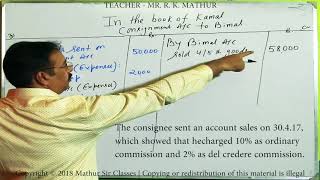 Consignment Account Sums 09  Financial Accounting  Accountancy Videos [upl. by Siger]