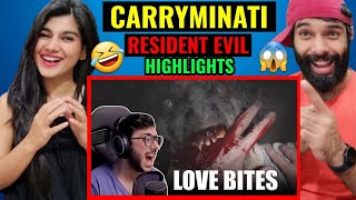 CARRYMINATI  GETTING LOVE BITES  HORROR WALE😱🤣 Carryislive Reaction  Carryminati reaction video [upl. by Little]