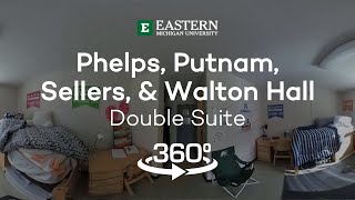 360° Tour Phelps Putnam Sellers amp Walton Hall – Double Suite  EMU Housing amp Residence Life [upl. by Annagroeg]