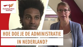 Administratie voor vluchtelingen Arabisch  Integreren in Nederland  VluchtelingenWerk Nederland [upl. by Aitnic]