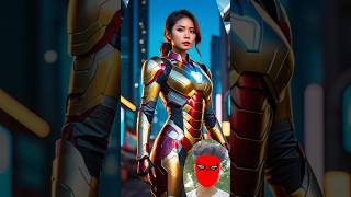 Iron Girl ❤‍🩹 ai ironman marvels [upl. by Leidba]