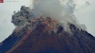 Oct 4 2024 Coloured Eruption Small Pyroclastic Flows from Santa Maria Volcano Guatemala [upl. by Laitselec]