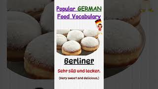 Do you these Popular Foods in Germany You must know  Vocabulary in Seconds  Learn German FAST [upl. by Ecadnarb]