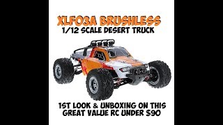 XLF03A 12th Scale Brushless RC Truck Under 90 Overview [upl. by Eiliak]