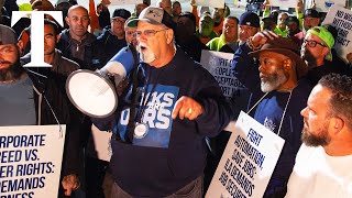 LIVE US dock workers strike in Baltimore [upl. by Maxima]