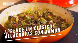 Alcachofas con jamón una receta tradicional renovada  EL COMIDISTA [upl. by Ettesil]