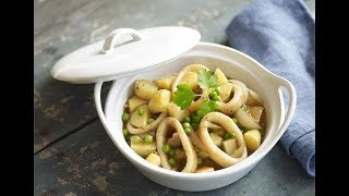 🍽 Sepia con patatas al horno  Recetas de Cocina Nestlé [upl. by Hsemin]