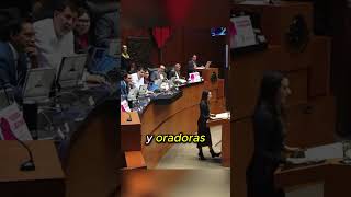 Lilly Téllez llama quotCOBARDEquot a senadora y Noroña le pide respeto 15segundosmx [upl. by Clementina]