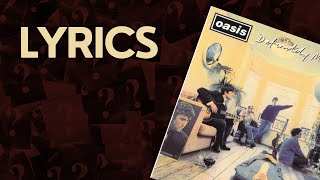 Oasis  Definitely Maybe  Guess the song Guess the lyric [upl. by Arata]