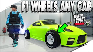 GTA 5 Easy F1 Wheels Any Car to Car Merge Glitch GTA 5 Glitches [upl. by Culberson462]