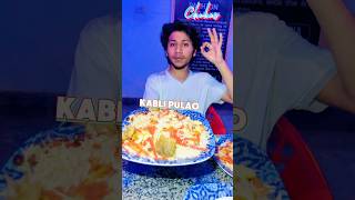 Kabli pulao kablipulao streetfood foodie blogger chokas [upl. by Arraet917]