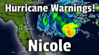 Hurricane Warnings Up as Nicole Strengthens [upl. by Saundra130]