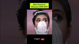 Miss Universe Winners 1990  1999 missuniverse [upl. by Glynas]