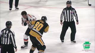 Raivis Ansons Fight vs Mason Primeau 06102024  AHL Preseason [upl. by Crescentia]