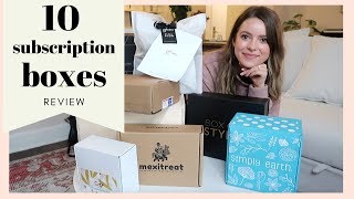 10 Unique Subscription Boxes Honest Unboxing amp Review [upl. by Aneeras]