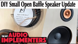 Small Open Baffle Speaker System using the Mark Audio Alpair 11MS [upl. by Kimberlyn]