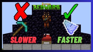 No Pickaxe Needed Minecraft Bedwars [upl. by Miarfe]