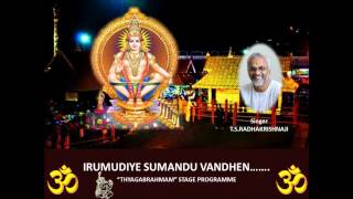 IRUMUDIYE SUMANTHU VANTHEN SWAMI AYYAPPAN TAMIL DEVOTIONAL TSRADHAKRISHNAJI SINGER [upl. by Odracir]