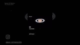 Moons Circling Saturn 🪐🌔 astronomy spacelover mallustargazer astrophysics hubbletelescope [upl. by Batish]