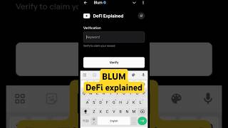 Blum video code of today defi explained blum [upl. by Hedges503]