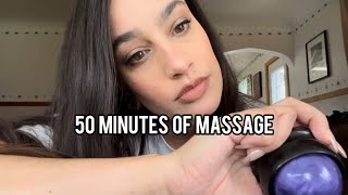 ASMR 50K SPECIAL PT 1 MASSAGE 💆‍♀️ with amp without Tad TIMESTAMPS included [upl. by Jopa]