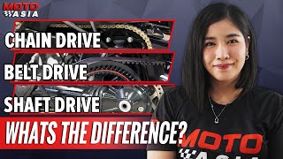 Chain Drive Shaft Drive or Belt Drive Whats the Difference [upl. by Stearne]