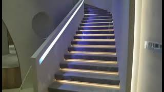 How to Install a Motion Sensor LED Stair Lights Kit  Auto chase effect [upl. by Moll]